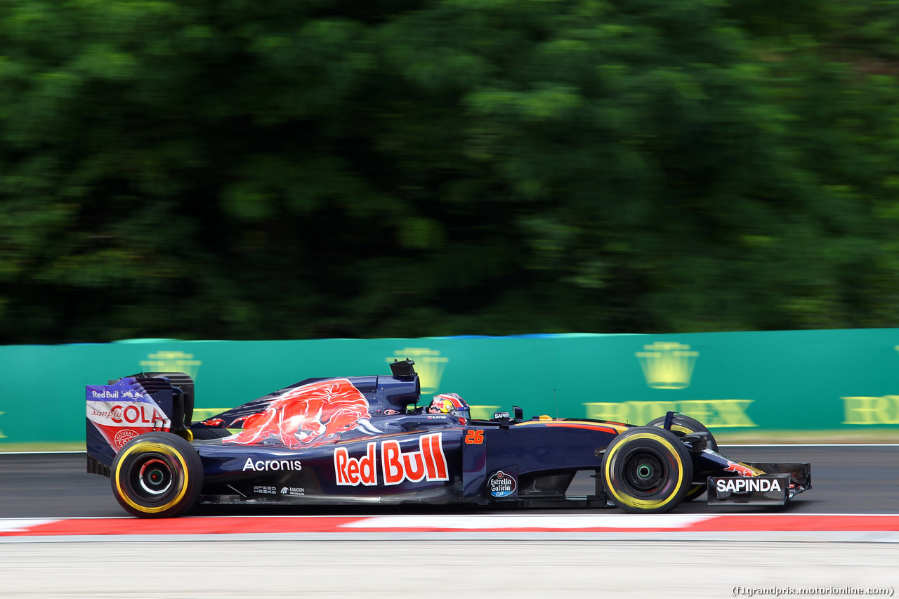 GP UNGHERIA, 22.07.2016 - Prove Libere 1, Daniil Kvyat (RUS) Scuderia Toro Rosso STR11