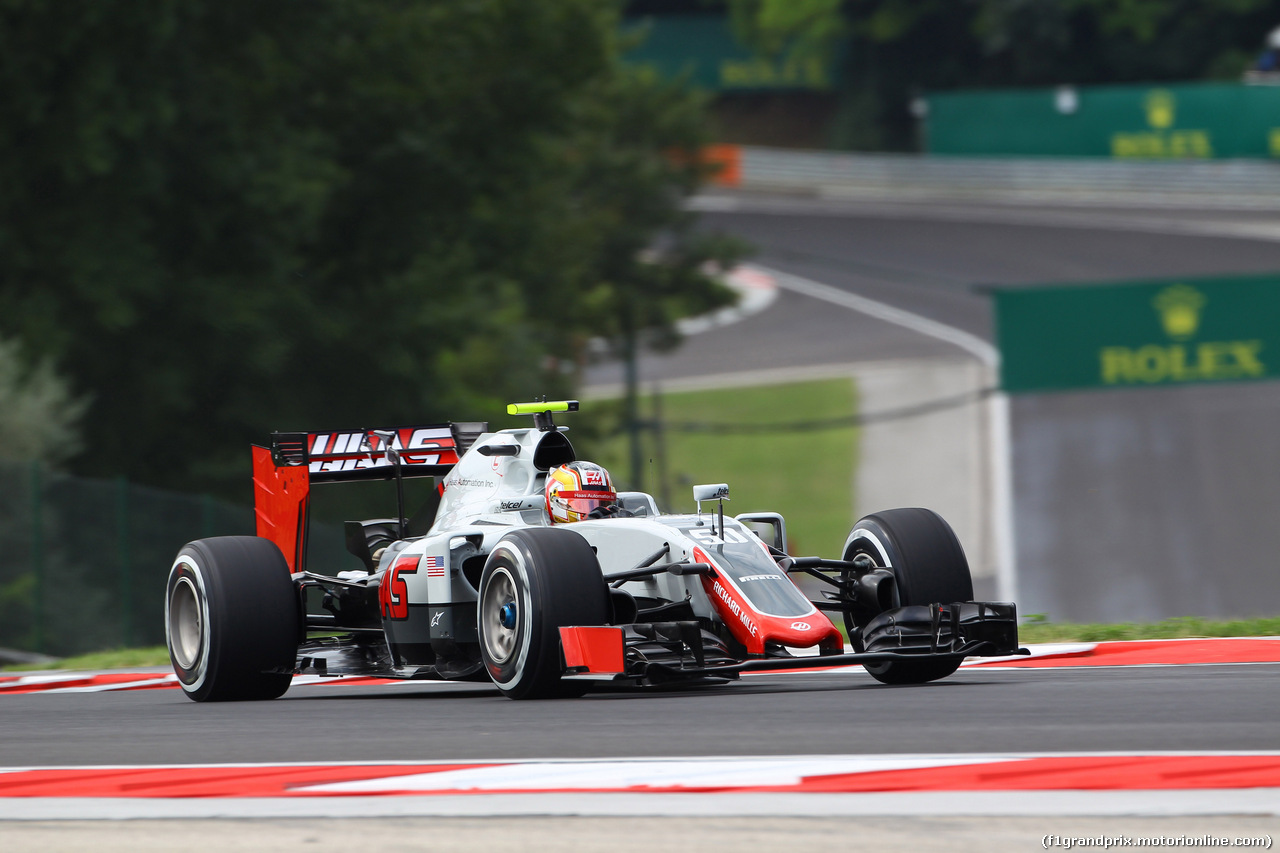 GP UNGHERIA, 22.07.2016 - Prove Libere 1, Charles Leclerc (MON) Test Driver Haas F1 Team VF-16