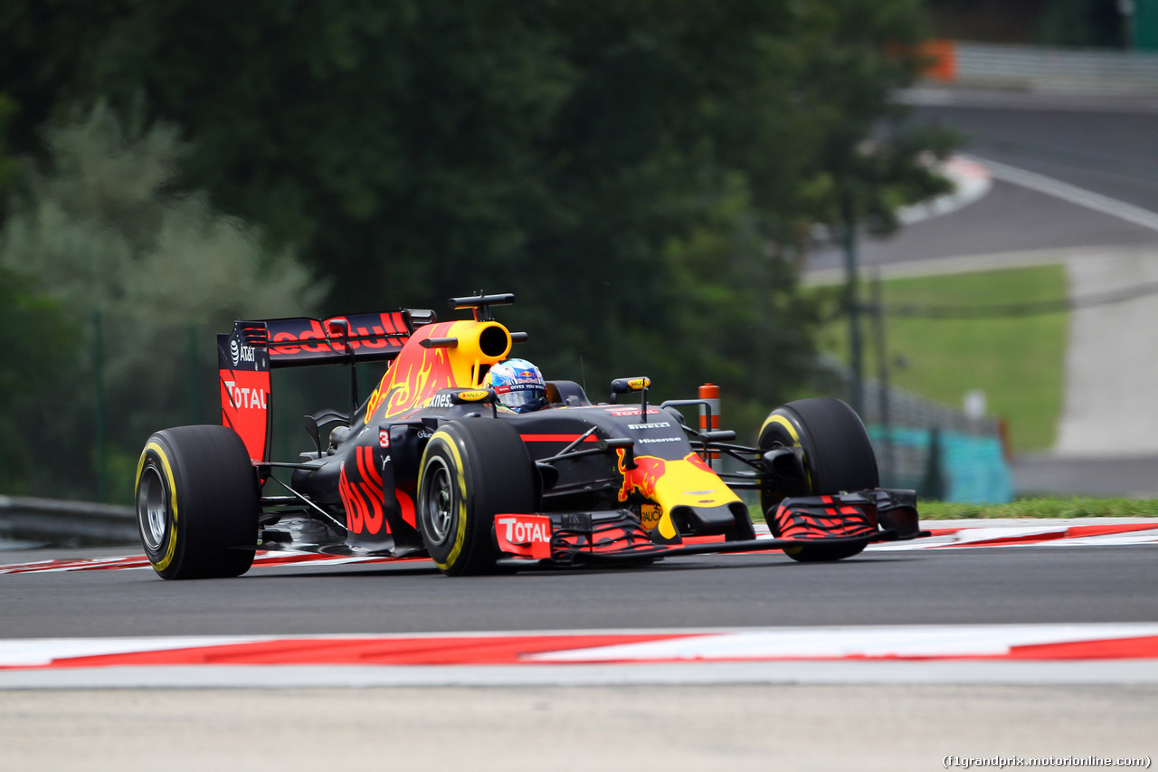 GP UNGHERIA, 22.07.2016 - Prove Libere 1, Daniel Ricciardo (AUS) Red Bull Racing RB12