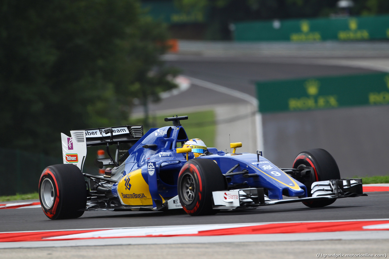 GP UNGHERIA, 22.07.2016 - Prove Libere 1, Marcus Ericsson (SUE) Sauber C34