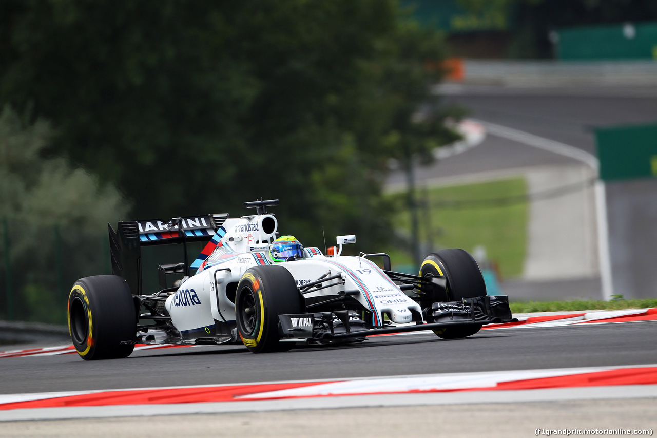 GP UNGHERIA, 22.07.2016 - Prove Libere 1, Felipe Massa (BRA) Williams FW38