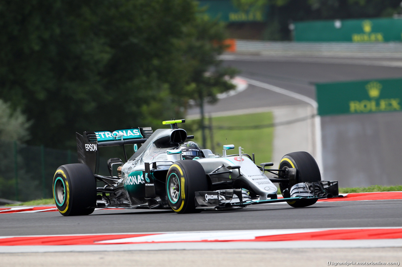 GP UNGHERIA, 22.07.2016 - Prove Libere 1, Nico Rosberg (GER) Mercedes AMG F1 W07 Hybrid