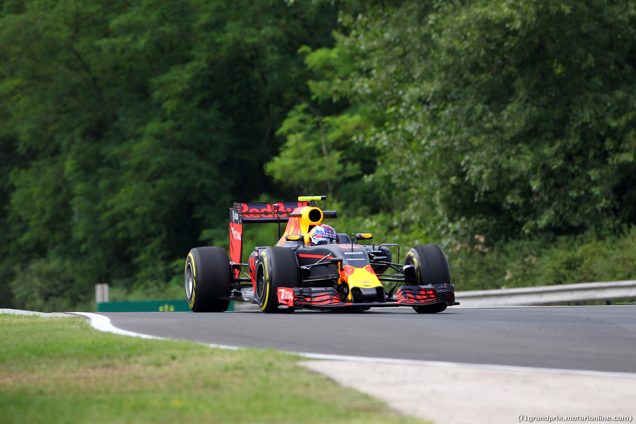 GP UNGHERIA, 22.07.2016 - Prove Libere 1, Max Verstappen (NED) Red Bull Racing RB12