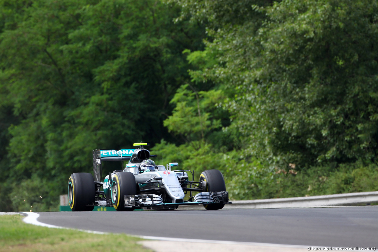 GP UNGHERIA, 22.07.2016 - Prove Libere 1, Nico Rosberg (GER) Mercedes AMG F1 W07 Hybrid