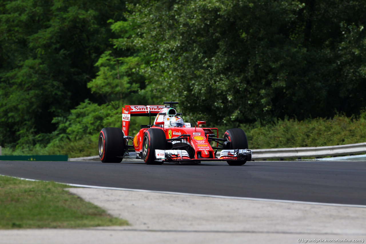 GP UNGHERIA, 22.07.2016 - Prove Libere 1, Sebastian Vettel (GER) Ferrari SF16-H