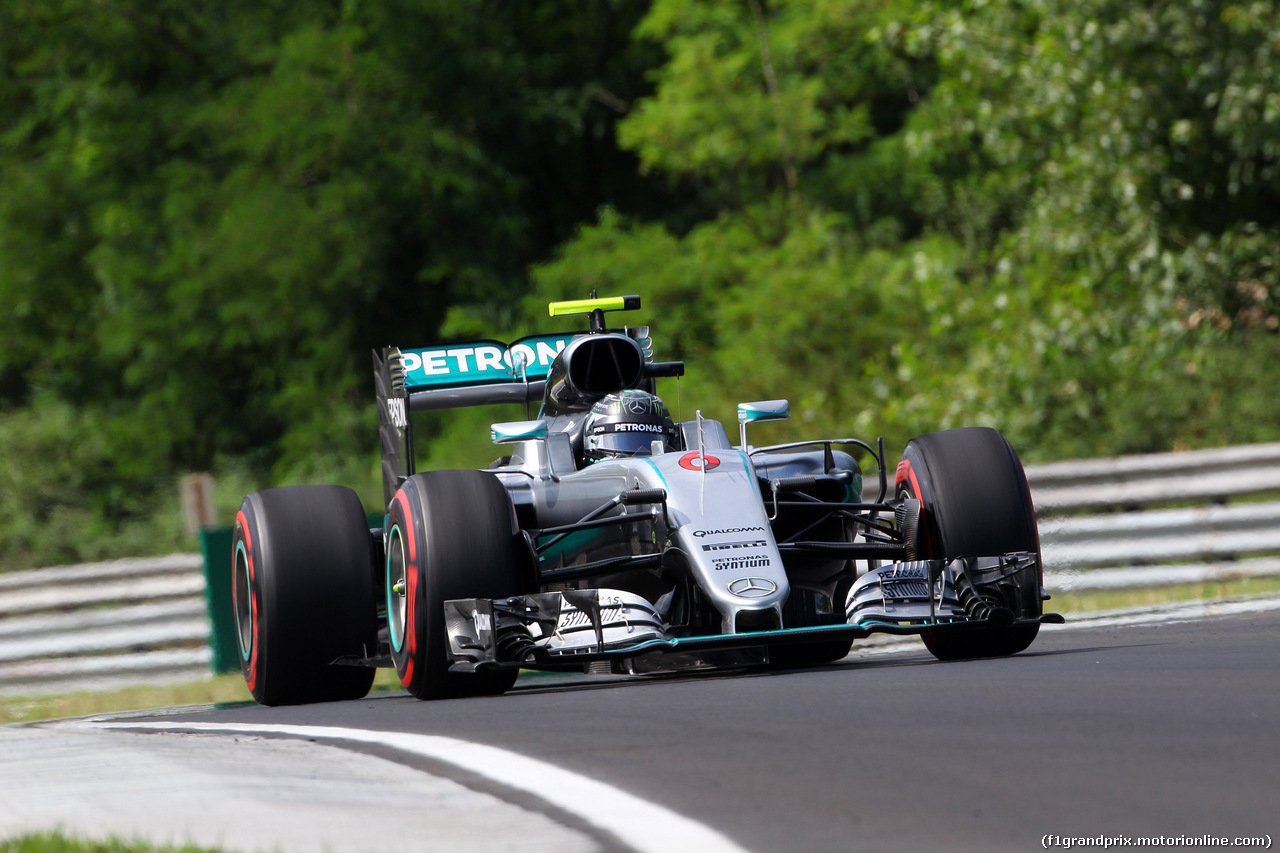 GP UNGHERIA, 22.07.2016 - Prove Libere 1, Nico Rosberg (GER) Mercedes AMG F1 W07 Hybrid