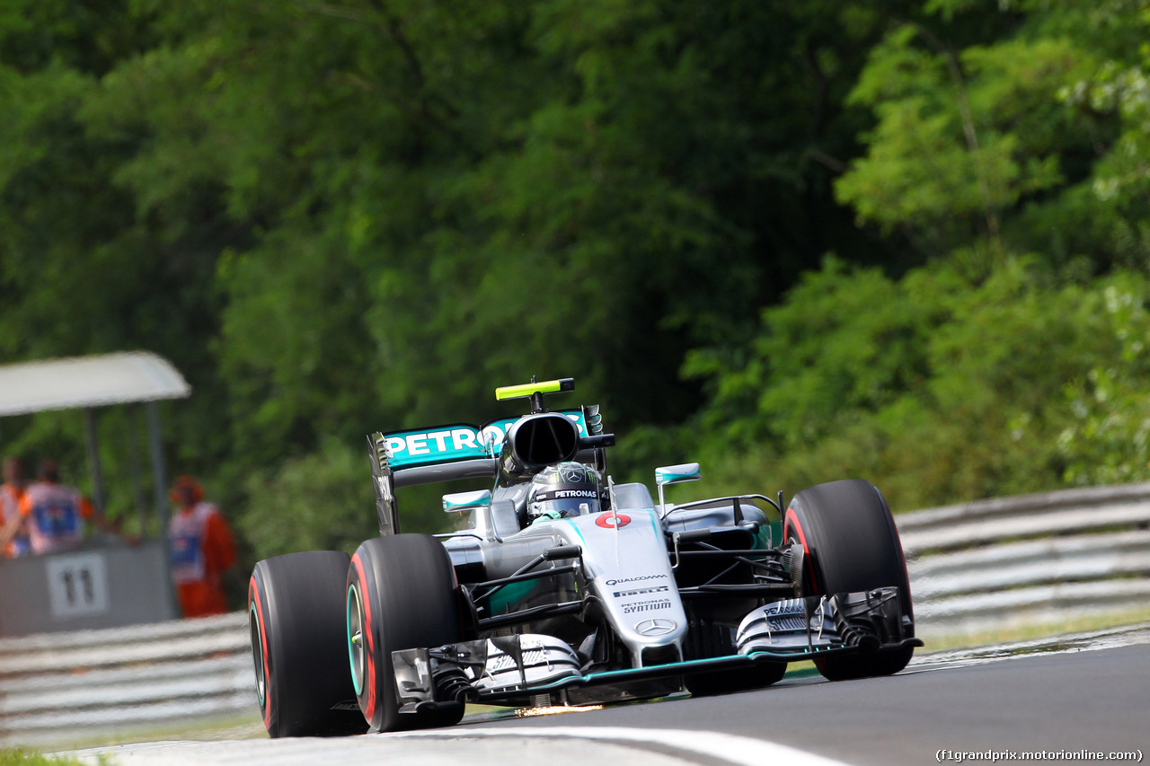 GP UNGHERIA, 22.07.2016 - Prove Libere 1, Nico Rosberg (GER) Mercedes AMG F1 W07 Hybrid