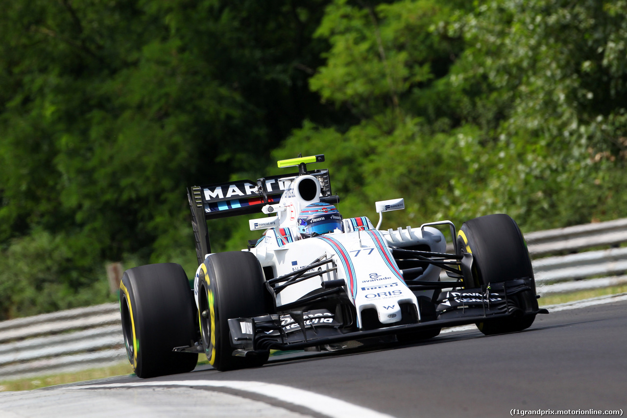GP UNGHERIA, 22.07.2016 - Prove Libere 1, Valtteri Bottas (FIN) Williams FW38
