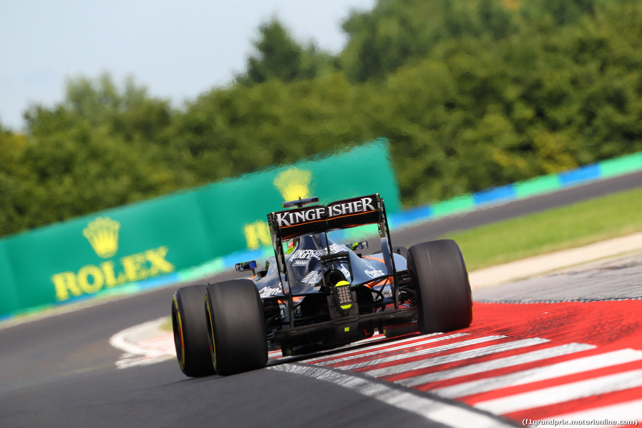 GP UNGHERIA, 22.07.2016 - Prove Libere 1, Sergio Perez (MEX) Sahara Force India F1 VJM09