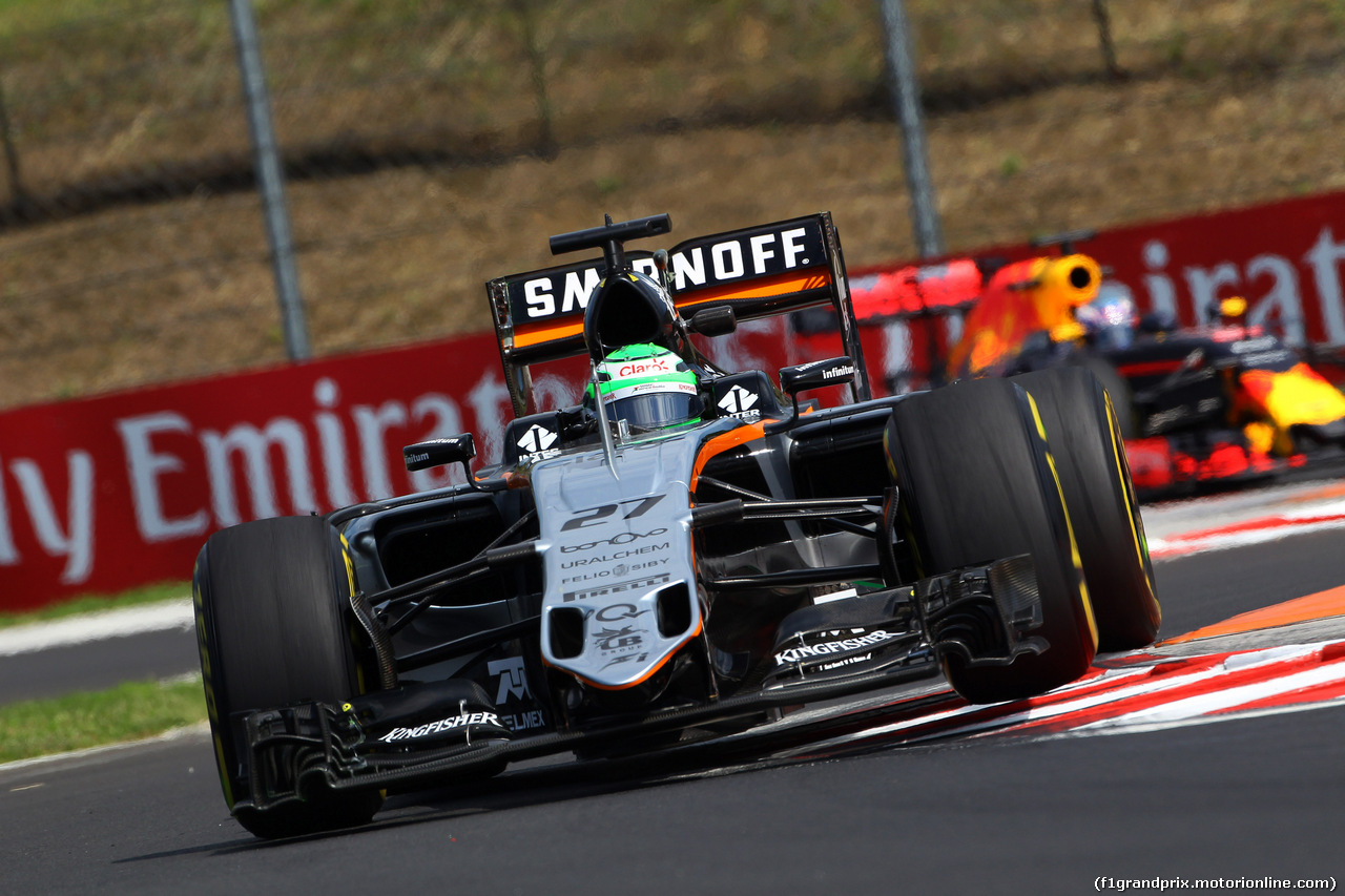 GP UNGHERIA, 22.07.2016 - Prove Libere 1, Nico Hulkenberg (GER) Sahara Force India F1 VJM09