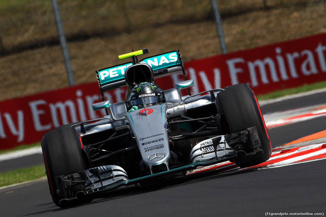 GP UNGHERIA, 22.07.2016 - Prove Libere 1, Nico Rosberg (GER) Mercedes AMG F1 W07 Hybrid