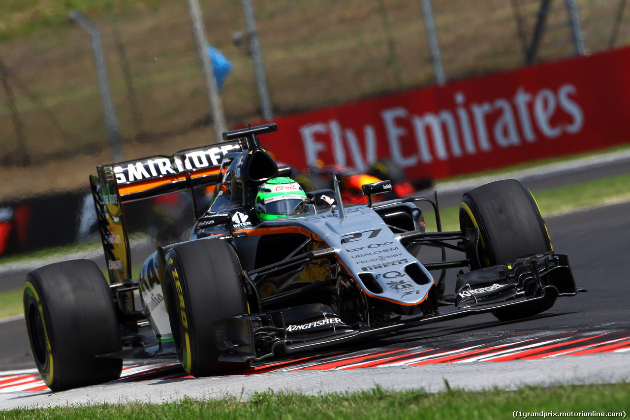 GP UNGHERIA, 22.07.2016 - Prove Libere 1, Nico Hulkenberg (GER) Sahara Force India F1 VJM09