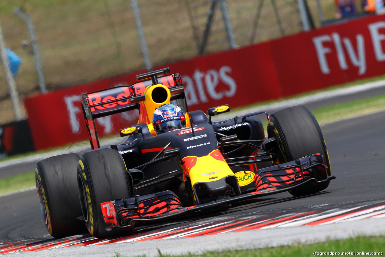 GP UNGHERIA, 22.07.2016 - Prove Libere 1, Daniel Ricciardo (AUS) Red Bull Racing RB12