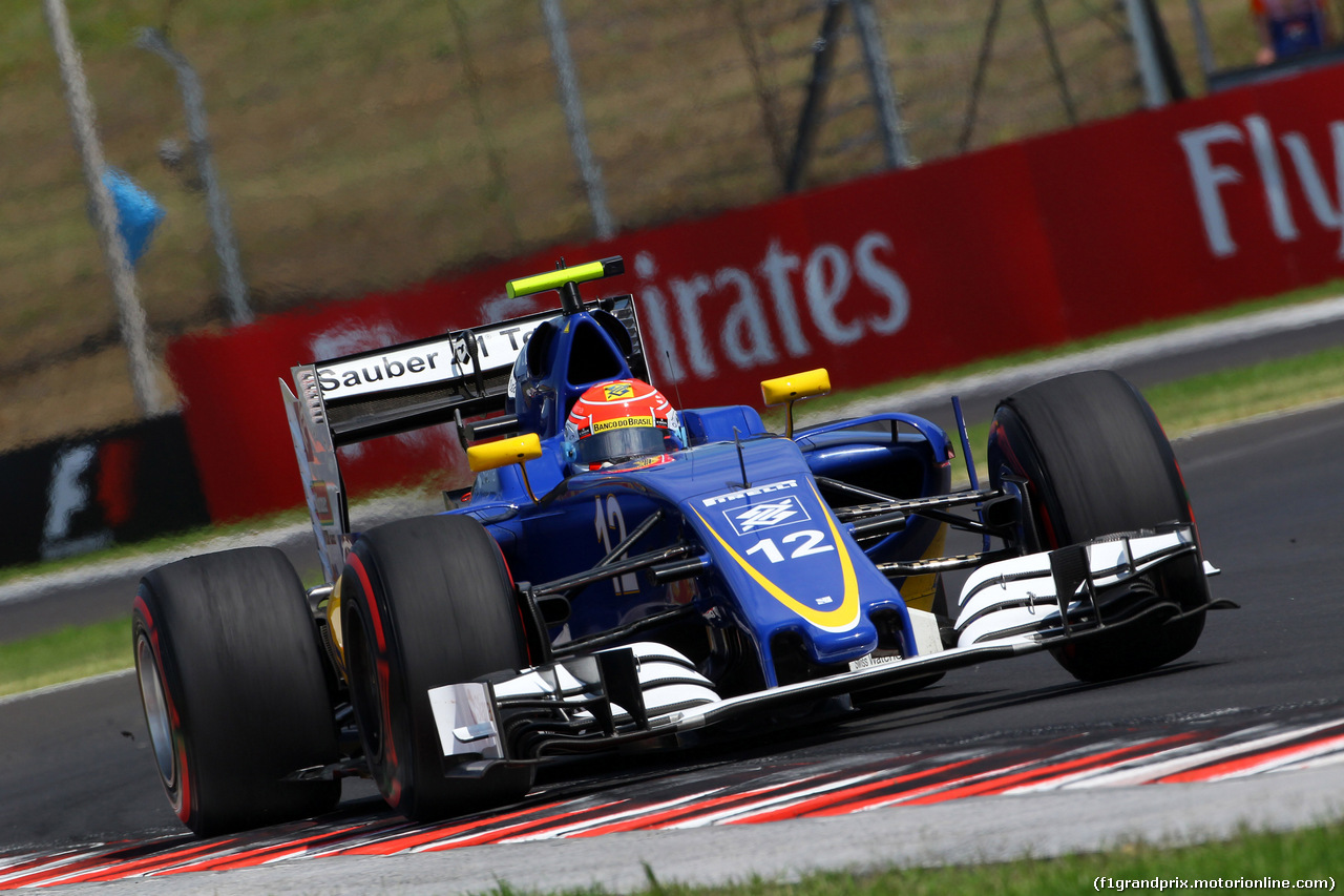 GP UNGHERIA, 22.07.2016 - Prove Libere 1, Felipe Nasr (BRA) Sauber C34