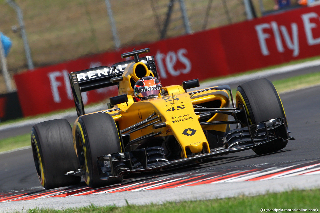 GP UNGHERIA, 22.07.2016 - Prove Libere 1, Esteban Ocon (FRA) Renault Sport Formula One Team Test Driver