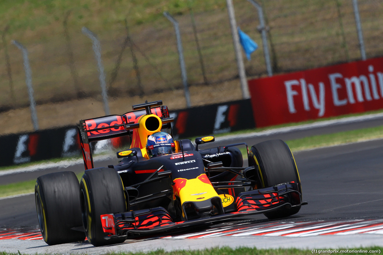 GP UNGHERIA, 22.07.2016 - Prove Libere 1, Daniel Ricciardo (AUS) Red Bull Racing RB12
