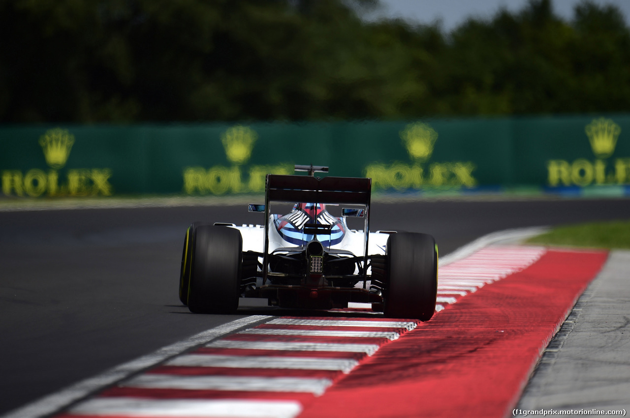 GP UNGHERIA, 22.07.2016 - Prove Libere 1, Valtteri Bottas (FIN) Williams FW38