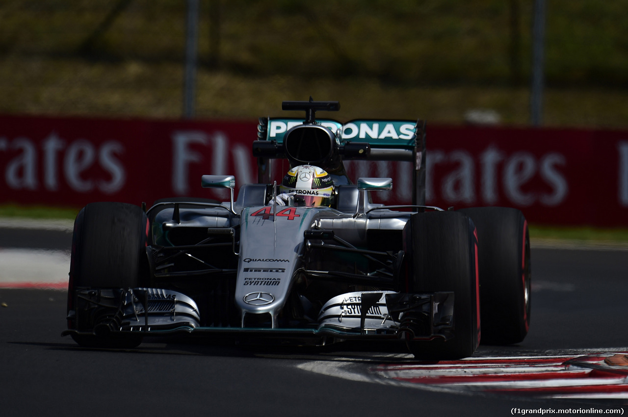 GP UNGHERIA, 22.07.2016 - Prove Libere 1, Lewis Hamilton (GBR) Mercedes AMG F1 W07 Hybrid