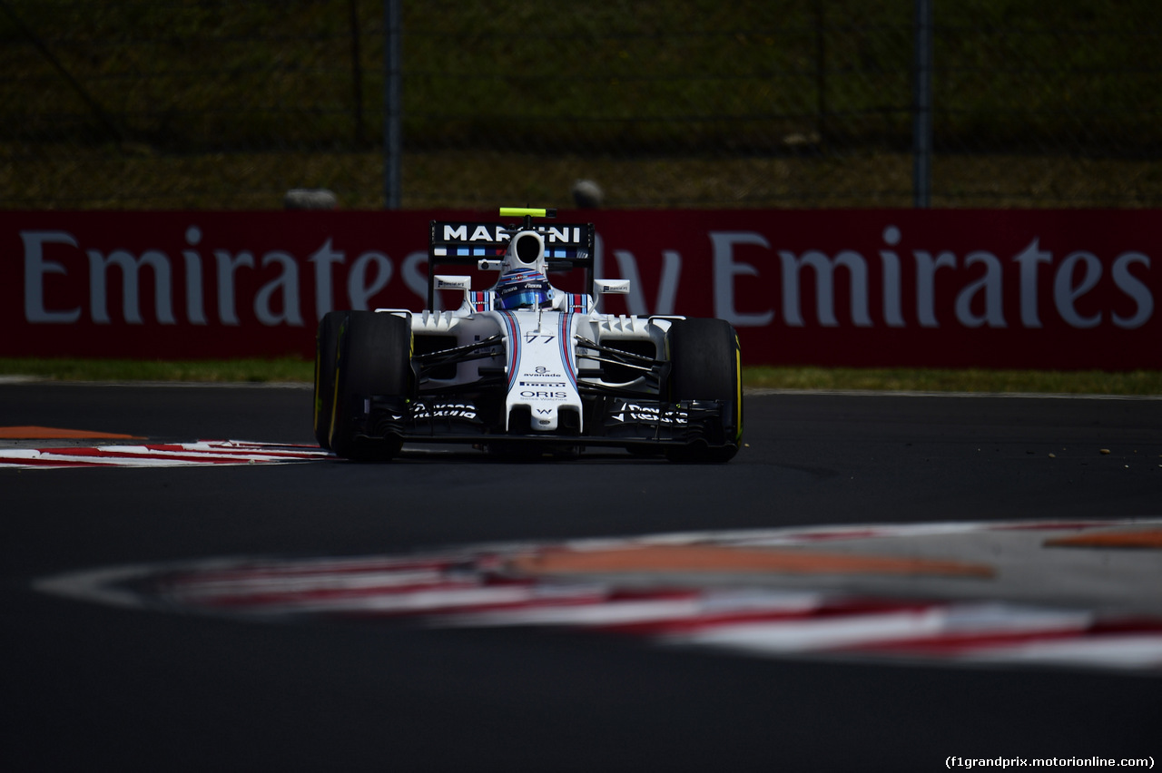 GP UNGHERIA, 22.07.2016 - Prove Libere 1, Valtteri Bottas (FIN) Williams FW38