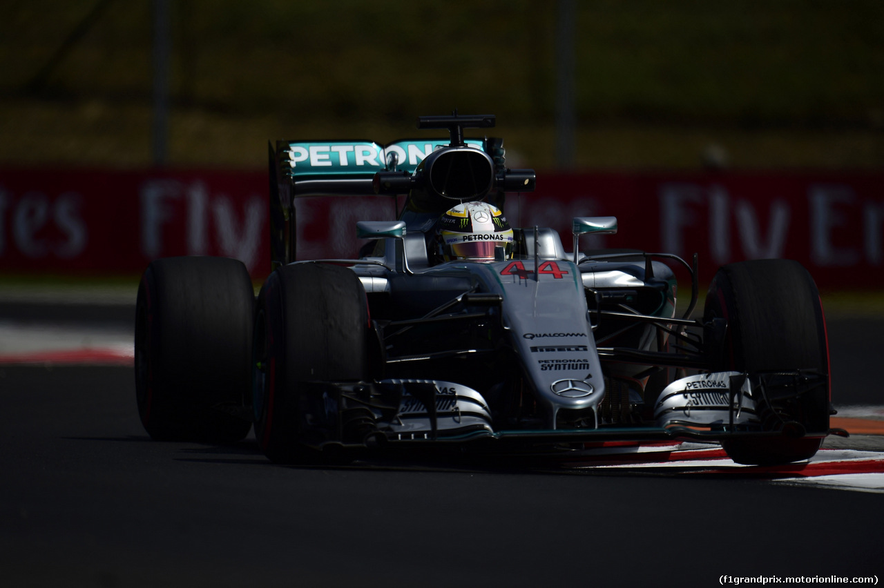 GP UNGHERIA, 22.07.2016 - Prove Libere 1, Lewis Hamilton (GBR) Mercedes AMG F1 W07 Hybrid