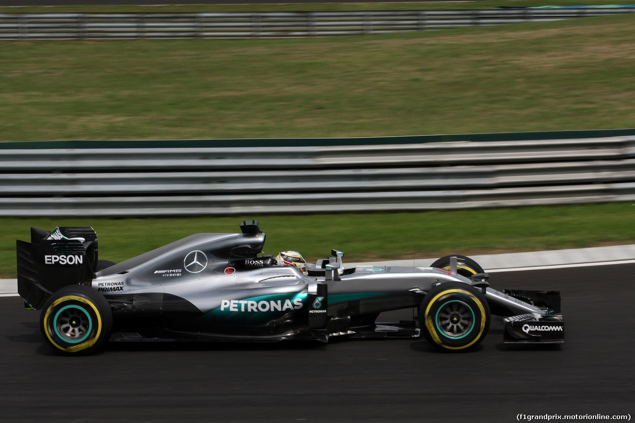 GP UNGHERIA, 22.07.2016 - Prove Libere 2, Lewis Hamilton (GBR) Mercedes AMG F1 W07 Hybrid
