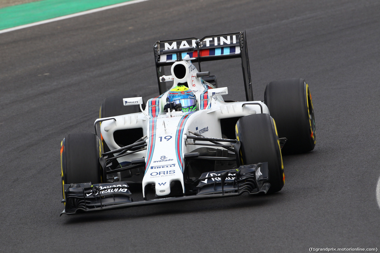 GP UNGHERIA, 22.07.2016 - Prove Libere 2, Felipe Massa (BRA) Williams FW38
