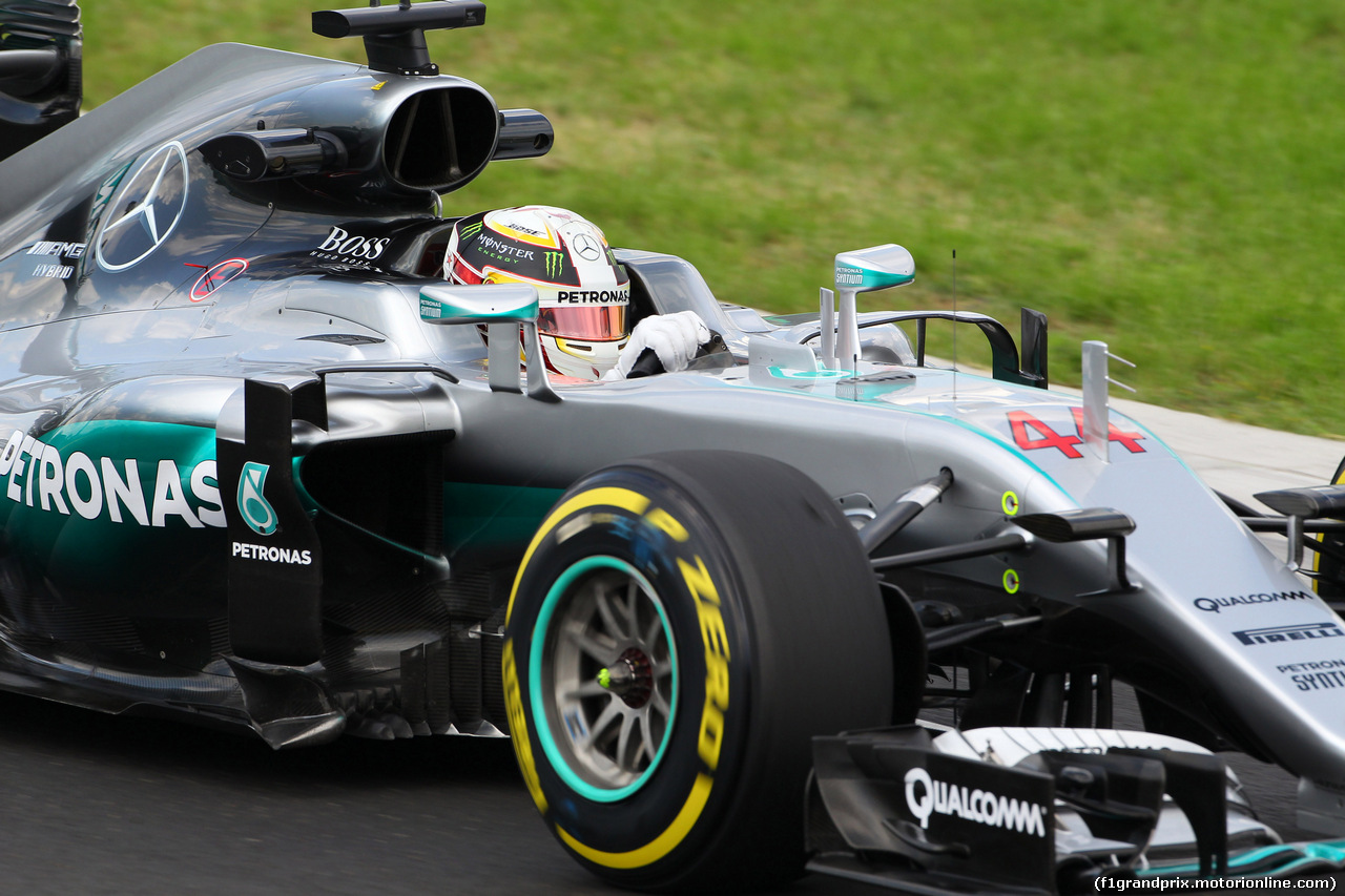 GP UNGHERIA, 22.07.2016 - Prove Libere 2, Lewis Hamilton (GBR) Mercedes AMG F1 W07 Hybrid