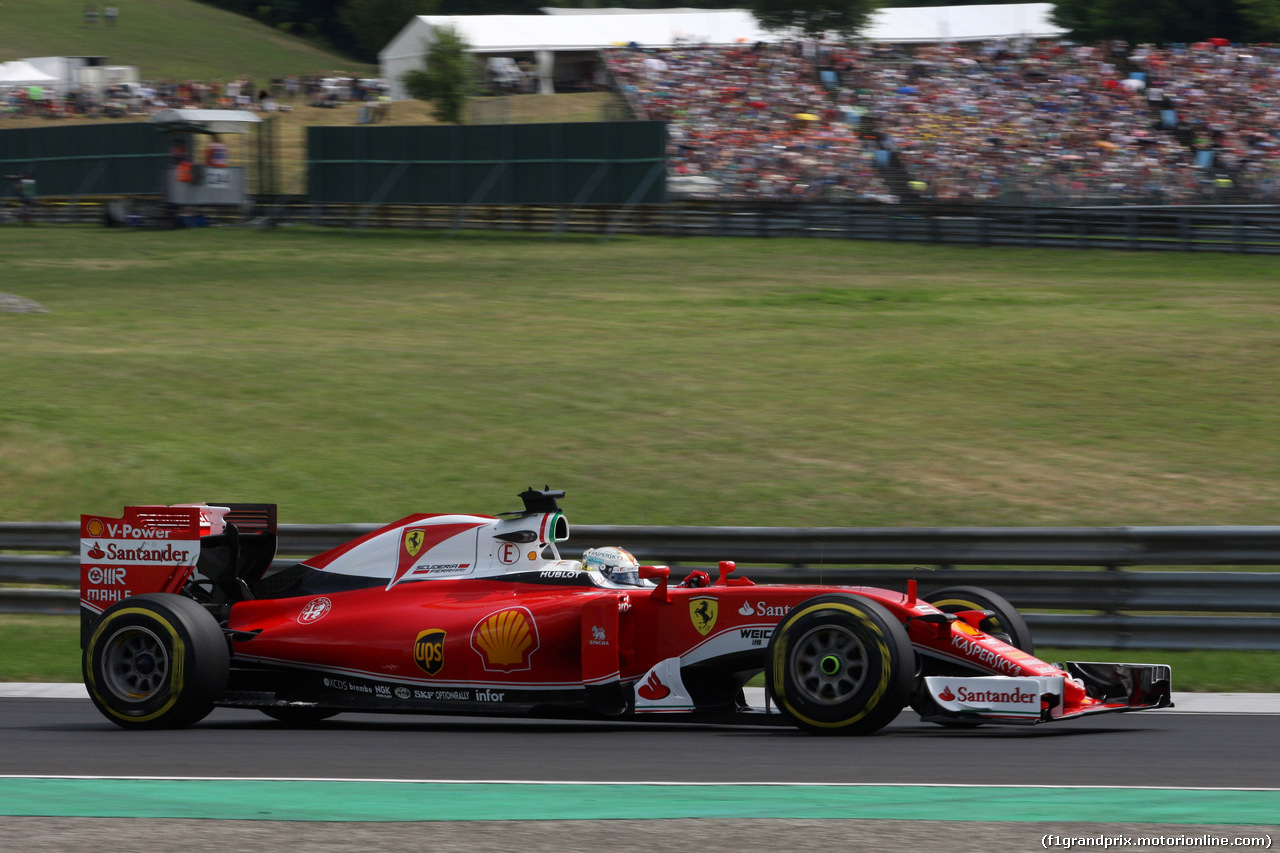 GP UNGHERIA, 22.07.2016 - Prove Libere 2, Sebastian Vettel (GER) Ferrari SF16-H