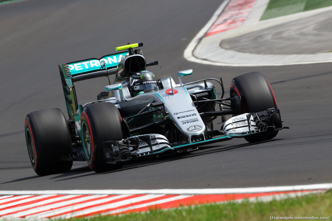 GP UNGHERIA, 22.07.2016 - Prove Libere 2, Nico Rosberg (GER) Mercedes AMG F1 W07 Hybrid