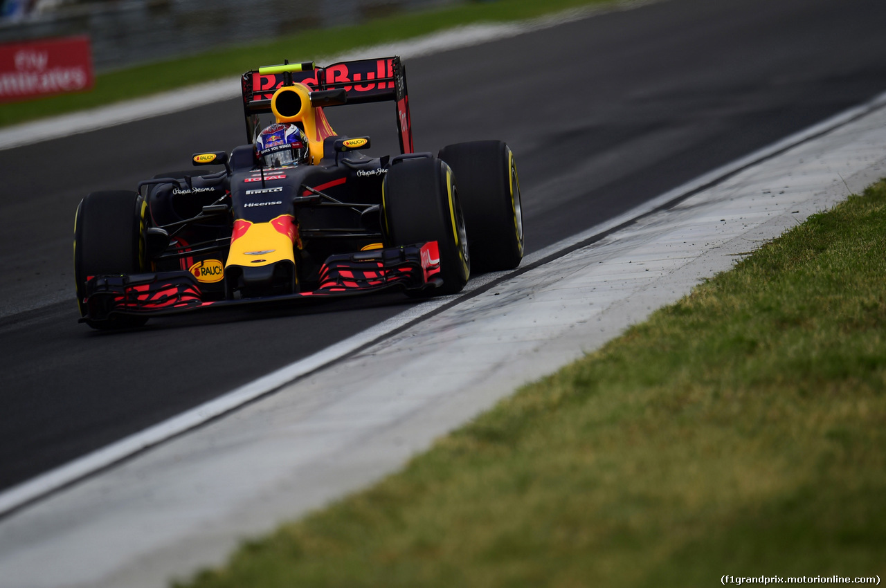 GP UNGHERIA, 22.07.2016 - Prove Libere 2, Max Verstappen (NED) Red Bull Racing RB12