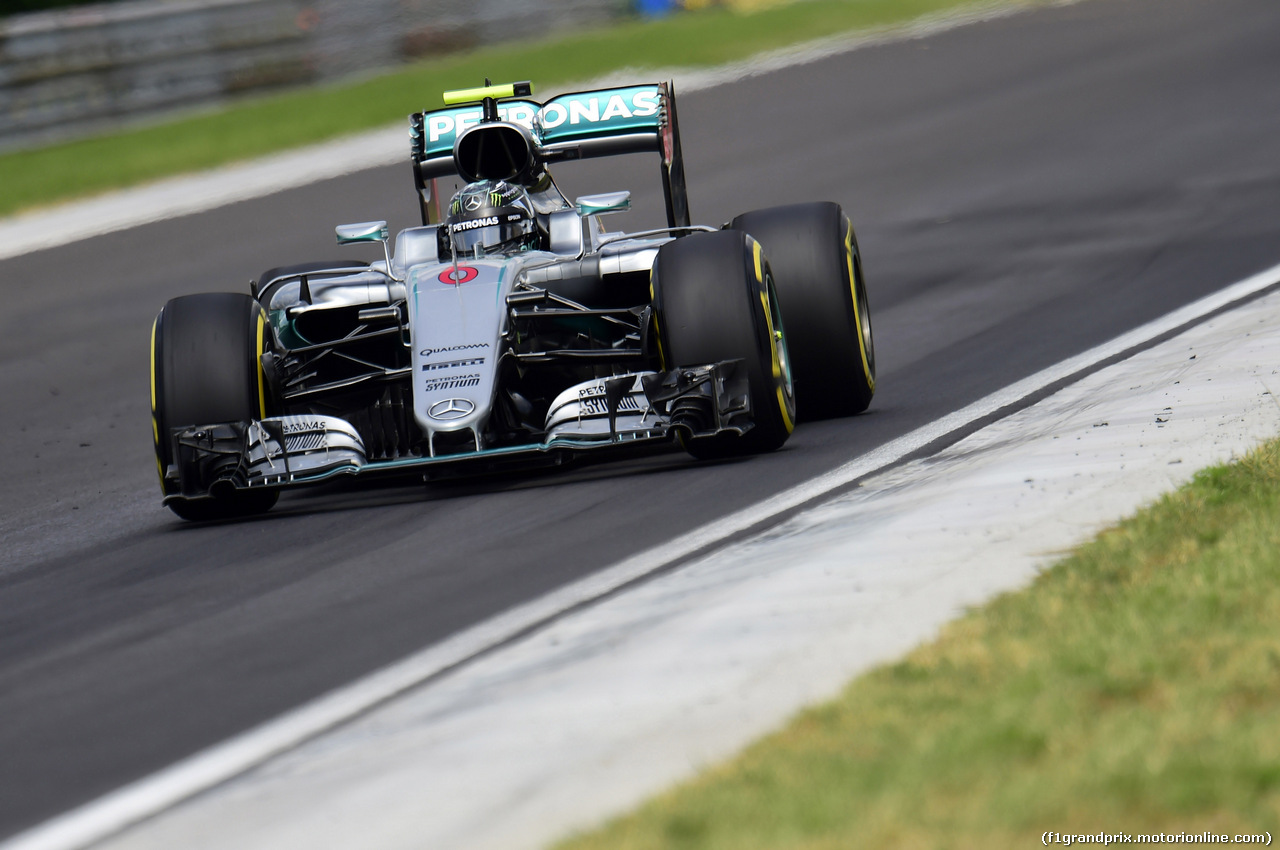 GP UNGHERIA, 22.07.2016 - Prove Libere 2, Nico Rosberg (GER) Mercedes AMG F1 W07 Hybrid