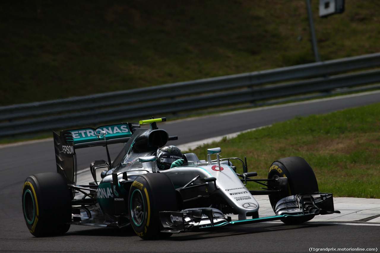 GP UNGHERIA, 22.07.2016 - Prove Libere 2, Nico Rosberg (GER) Mercedes AMG F1 W07 Hybrid