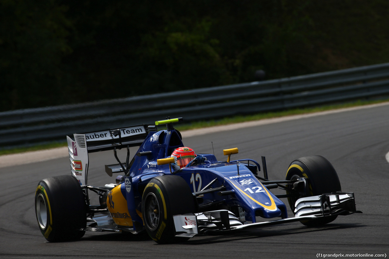 GP UNGHERIA, 22.07.2016 - Prove Libere 2, Felipe Nasr (BRA) Sauber C34