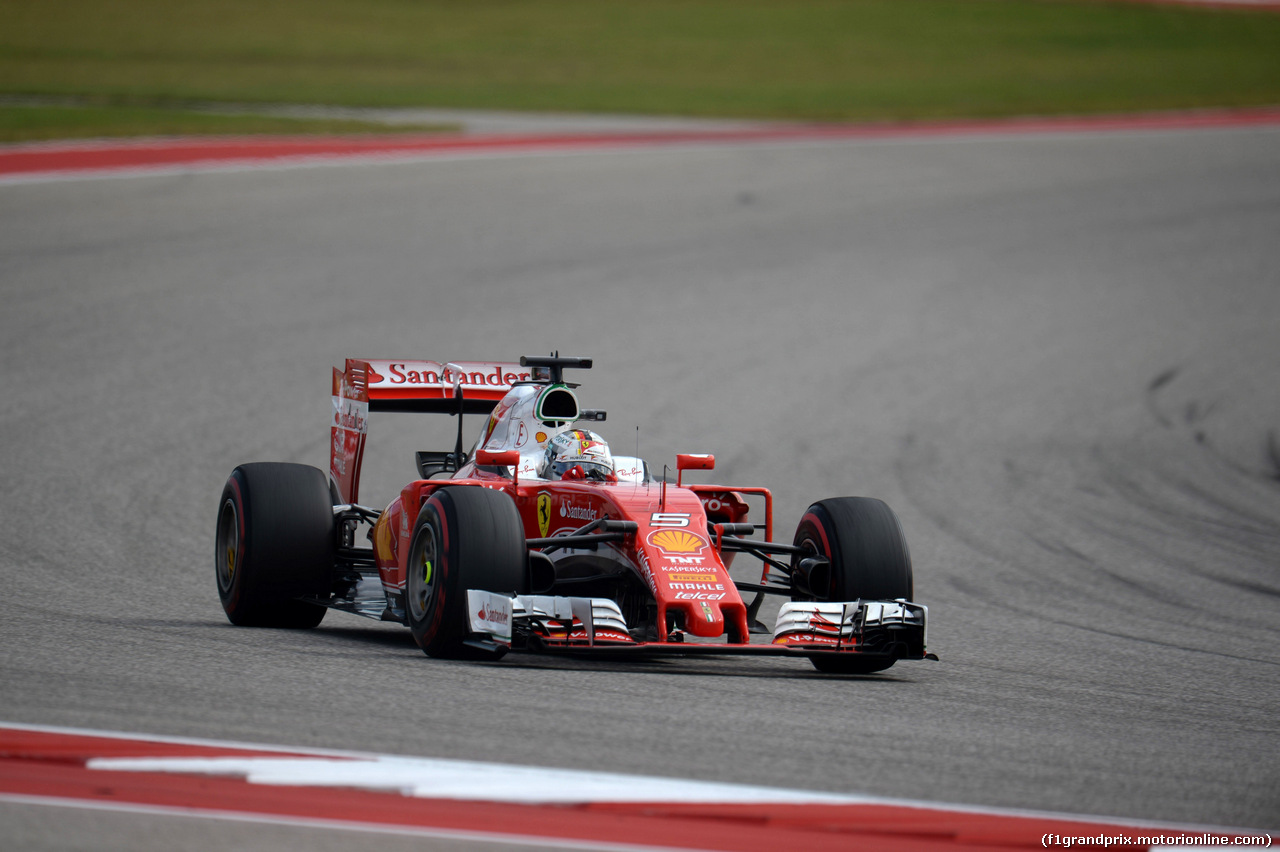 GP USA, 23.10.2016 - Gara, Sebastian Vettel (GER) Ferrari SF16-H