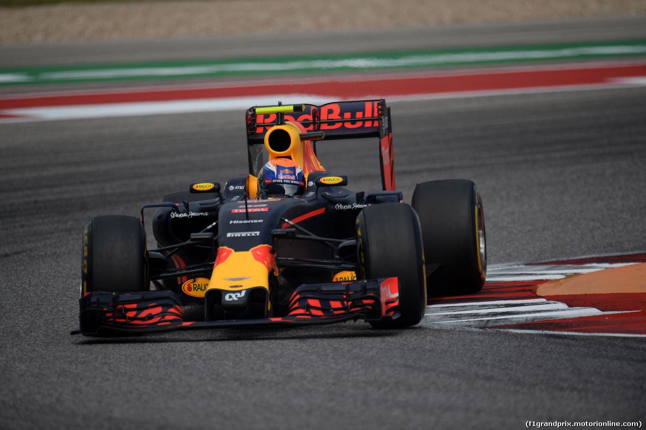 GP USA, 23.10.2016 - Gara, Max Verstappen (NED) Red Bull Racing RB12