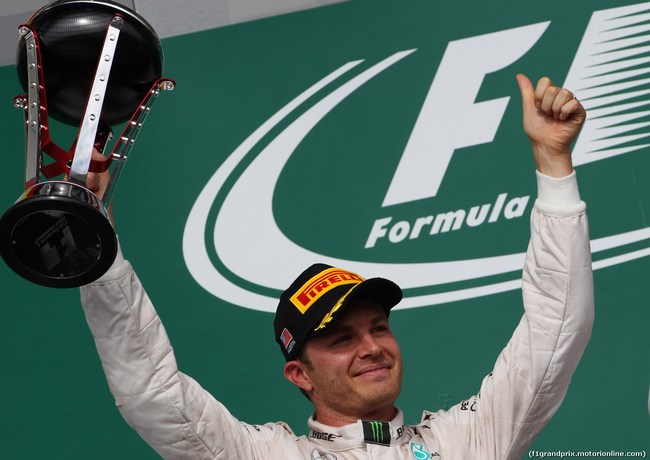 GP USA, 23.10.2016 - Gara, secondo Nico Rosberg (GER) Mercedes AMG F1 W07 Hybrid