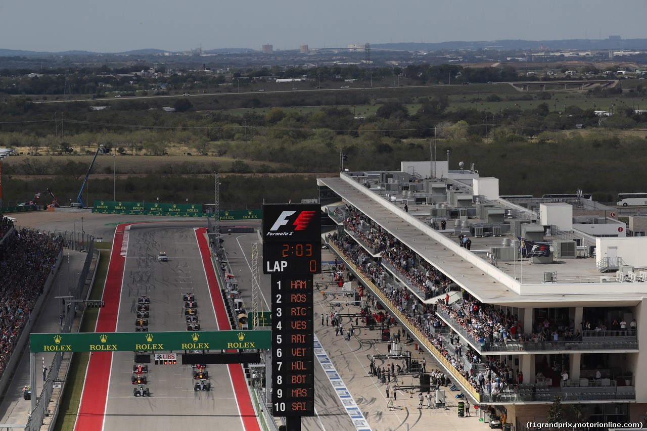 GP USA, 23.10.2016 - Gara, Start grid