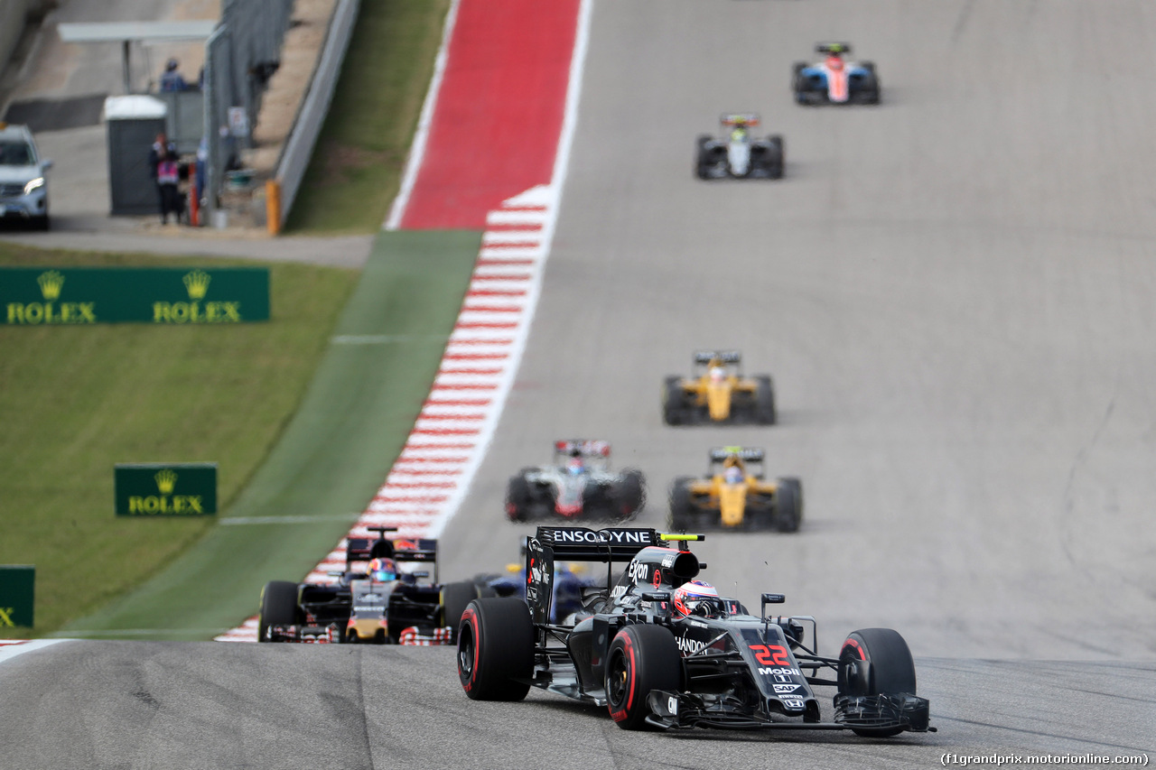 GP USA, 23.10.2016 - Gara, Jenson Button (GBR)  McLaren Honda MP4-31