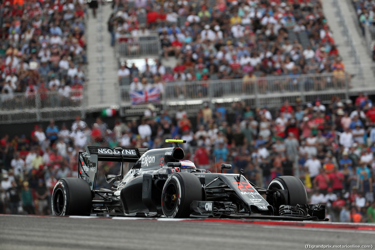 GP USA, 23.10.2016 - Gara, Jenson Button (GBR)  McLaren Honda MP4-31