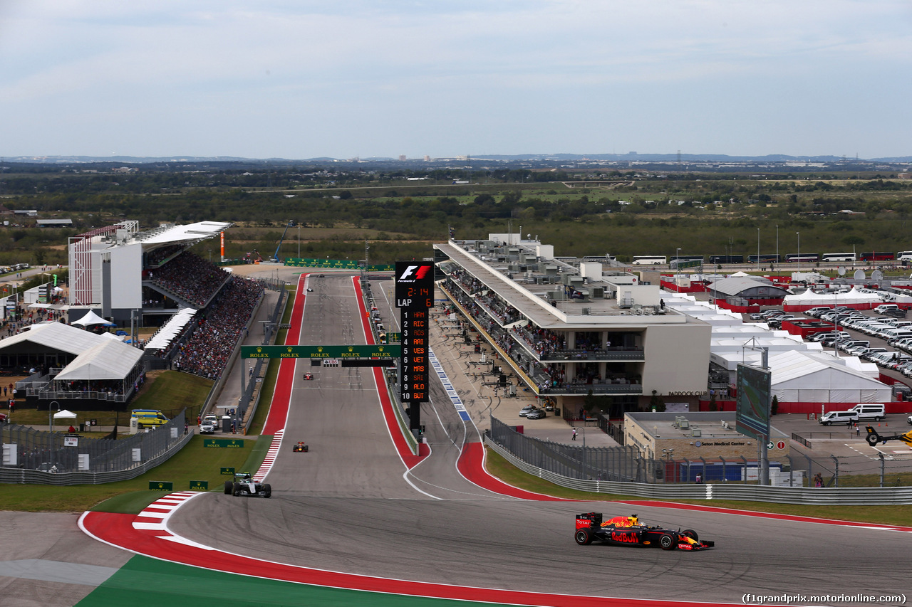 GP USA, 23.10.2016 - Gara, Daniel Ricciardo (AUS) Red Bull Racing RB12