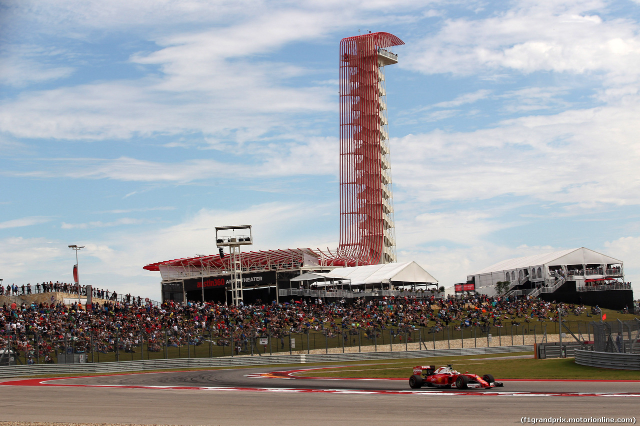 GP USA, 23.10.2016 - Gara, Sebastian Vettel (GER) Ferrari SF16-H