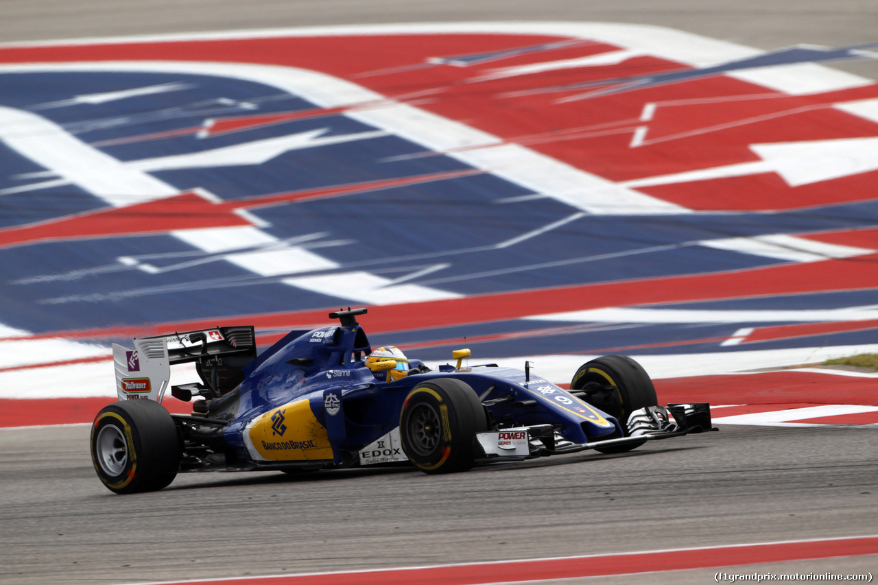 GP USA, 23.10.2016 - Gara, Marcus Ericsson (SUE) Sauber C34