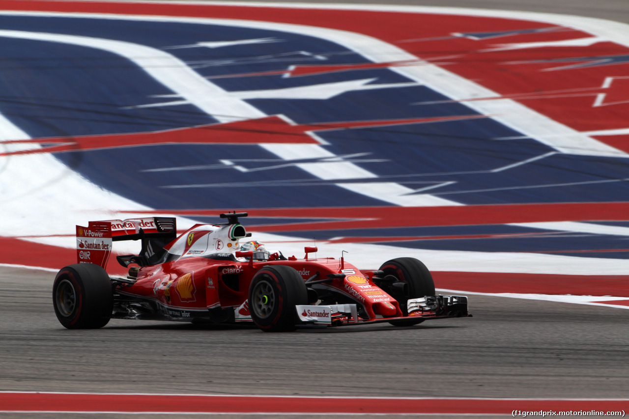 GP USA, 23.10.2016 - Gara, Sebastian Vettel (GER) Ferrari SF16-H