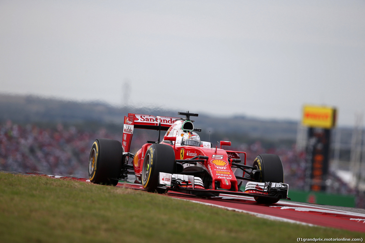 GP USA, 23.10.2016 - Gara, Sebastian Vettel (GER) Ferrari SF16-H
