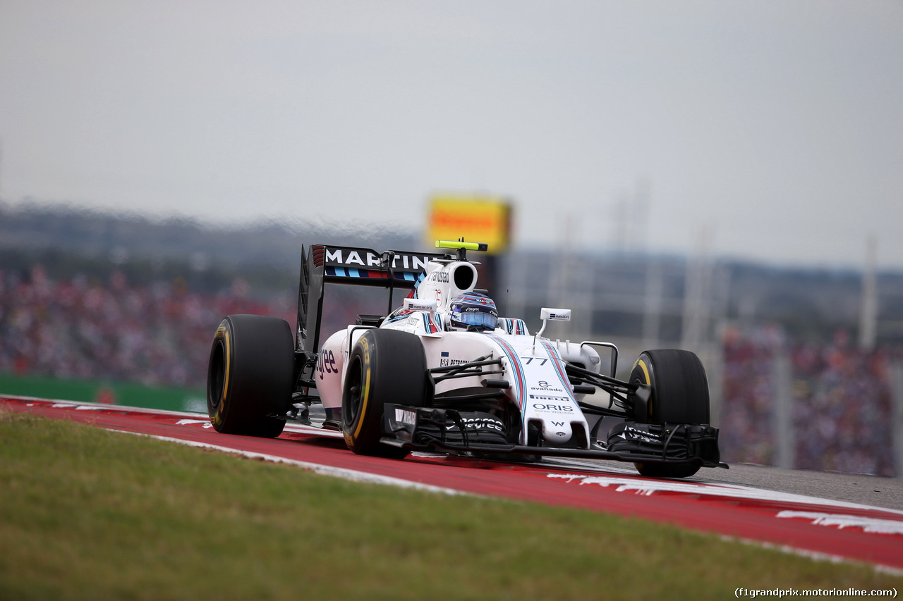 GP USA, 23.10.2016 - Gara, Valtteri Bottas (FIN) Williams FW38