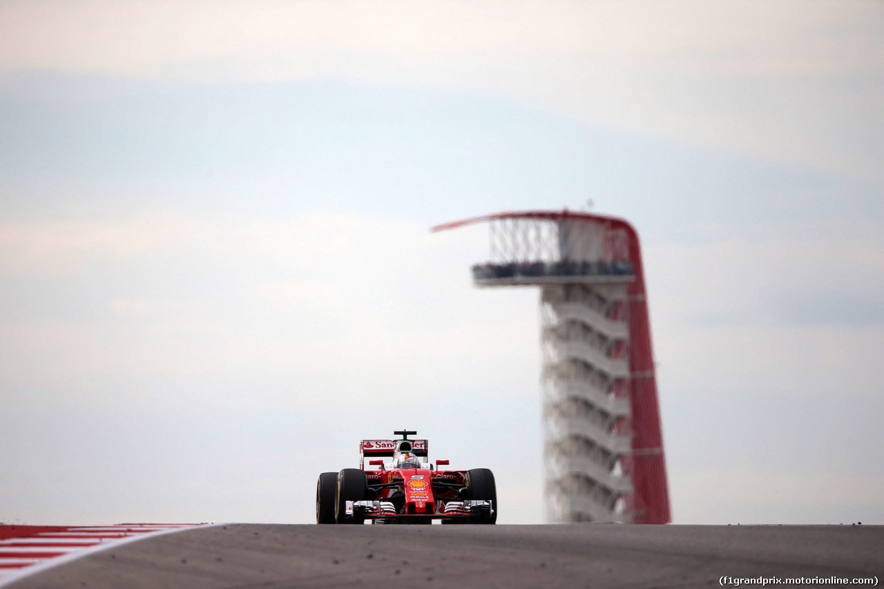 GP USA, 23.10.2016 - Gara, Sebastian Vettel (GER) Ferrari SF16-H