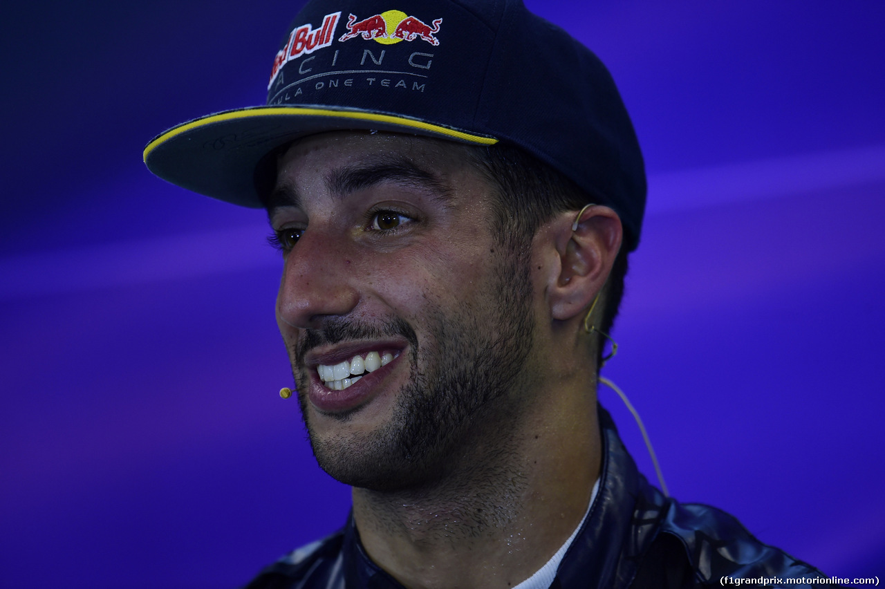 GP USA, 23.10.2016 - Gara, Conferenza Stampa, Daniel Ricciardo (AUS) Red Bull Racing RB12