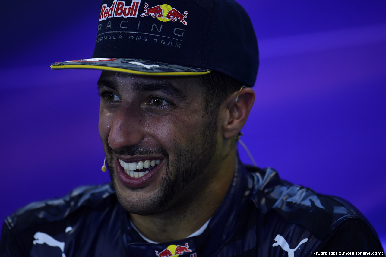 GP USA, 23.10.2016 - Gara, Conferenza Stampa, Daniel Ricciardo (AUS) Red Bull Racing RB12