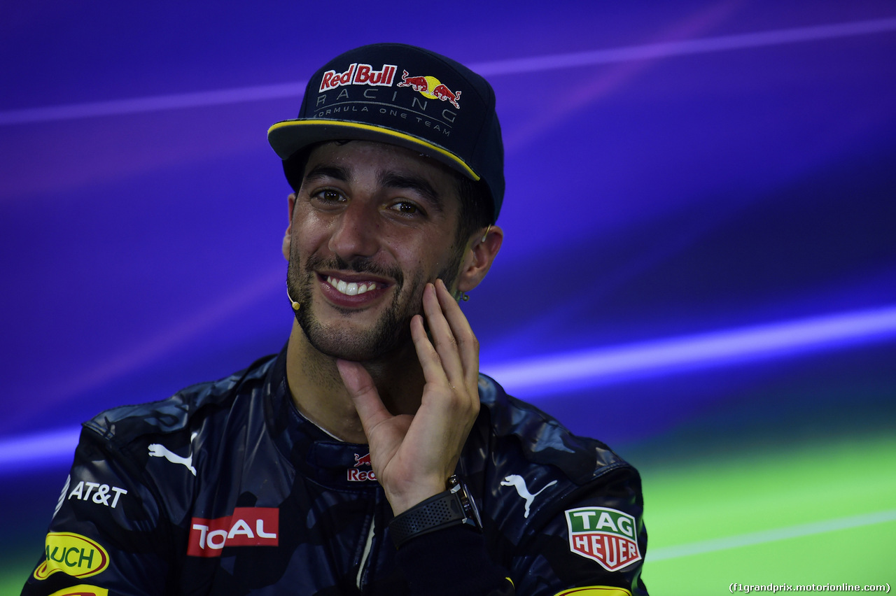 GP USA, 23.10.2016 - Gara, Daniel Ricciardo (AUS) Red Bull Racing RB12