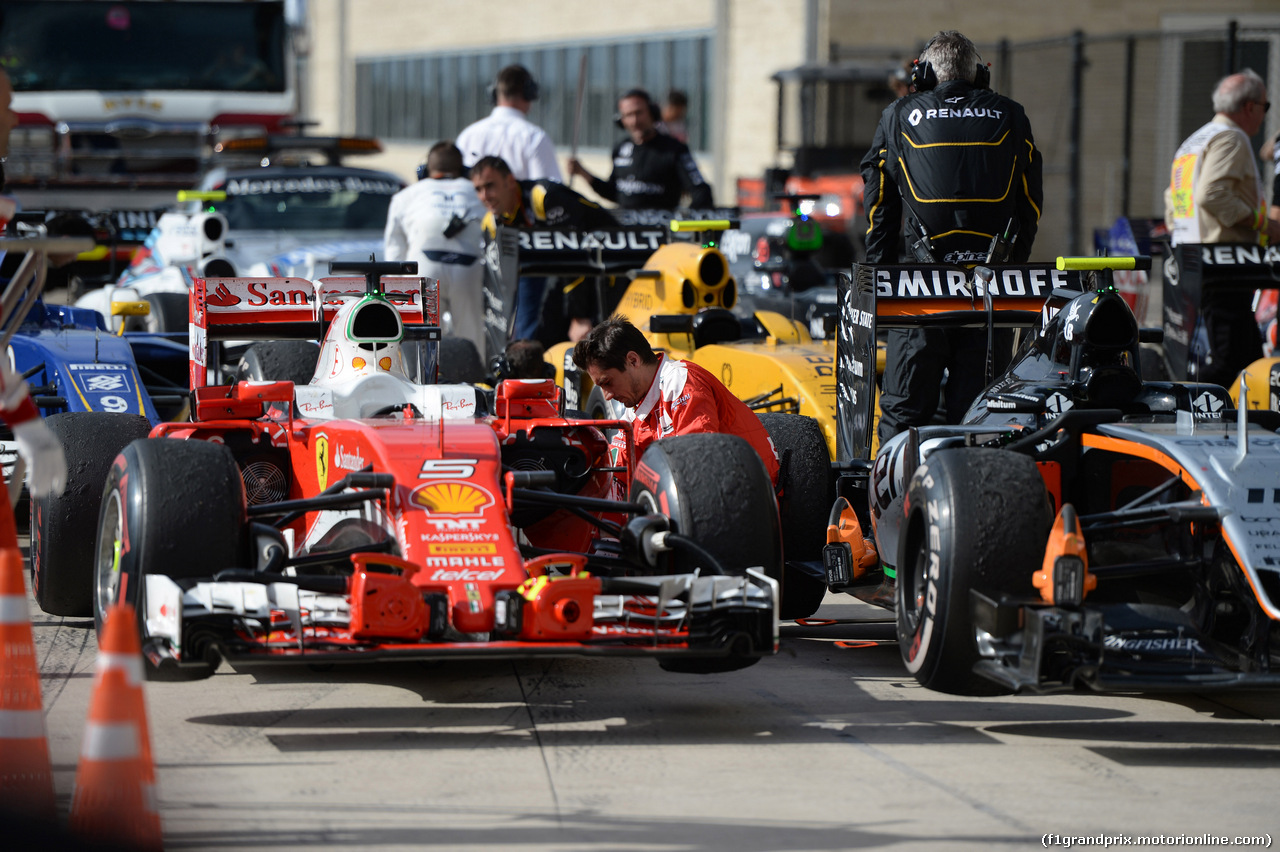 GP USA, 23.10.2016 - Gara, Sebastian Vettel (GER) Ferrari SF16-H